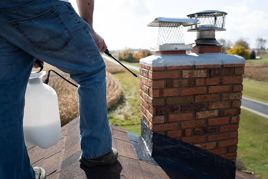 Chimney waterproofing in Minnesota — vapor-permeable water-repellent treatment applied to exterior masonry after repair