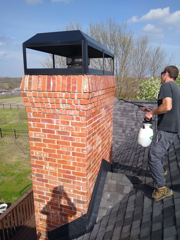 Chimney waterproofing in Minnesota — vapor-permeable water-repellent treatment applied to exterior masonry after repair