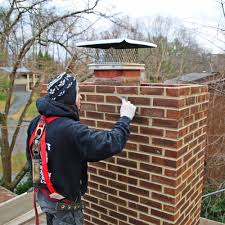 Chimney repair Minnesota home showing repointed brick and restored crown — Chimney Crickets